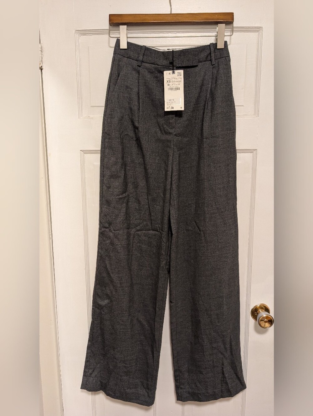 Gray Wide-Leg Dress Pants - ZARA XS - BNWT